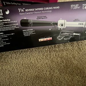 Hot shot tools 1 1/4 reverse tapered curling wand